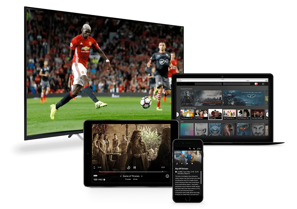 IPTV service is compatible with a wide range of devices.